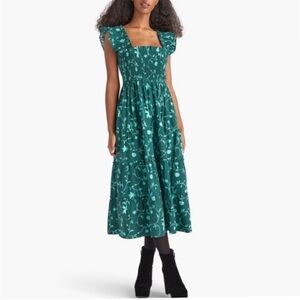 Hill House Home Green Ivy Ellie Nap Dress Size XS